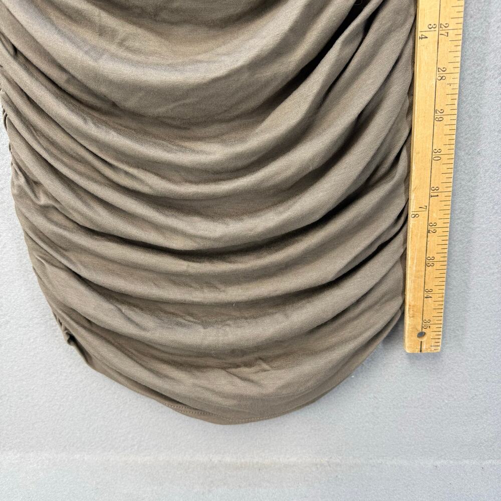 SuperTrash Dress Women's M Grey Mist (Brown) Dancy Rouched Sides NWT - Picture 13 of 13